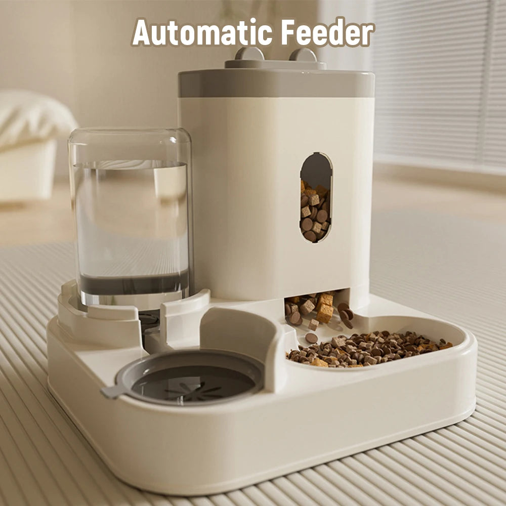 Automatic Cat Feeder & Water Dispenser - Pet Supplies