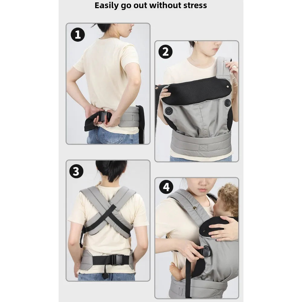 Infant Sling Carrier: Ergonomic 3-36 Month Baby Backpack