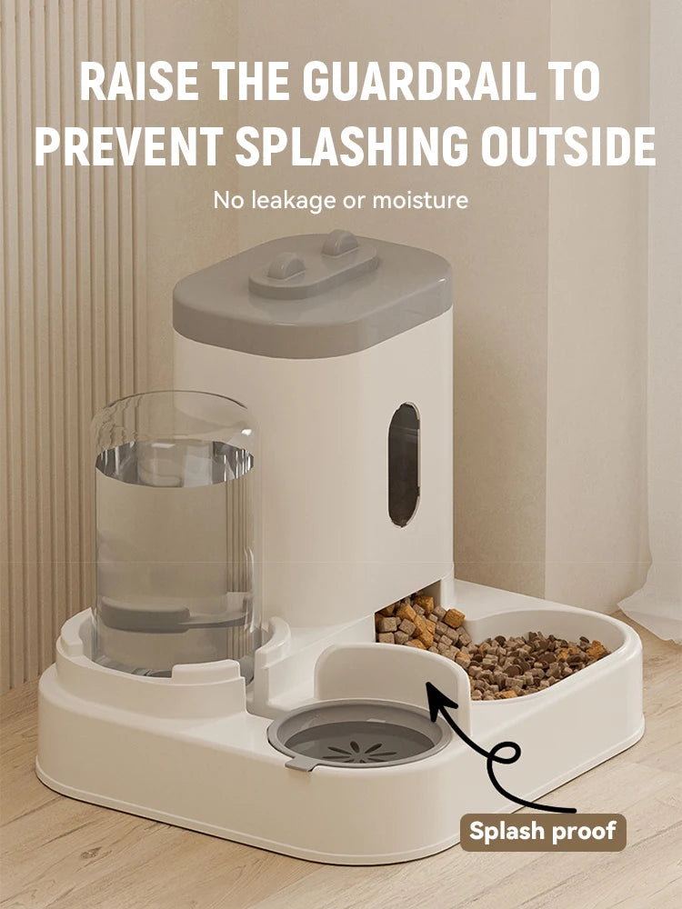 Automatic Cat Feeder & Water Dispenser - Pet Supplies
