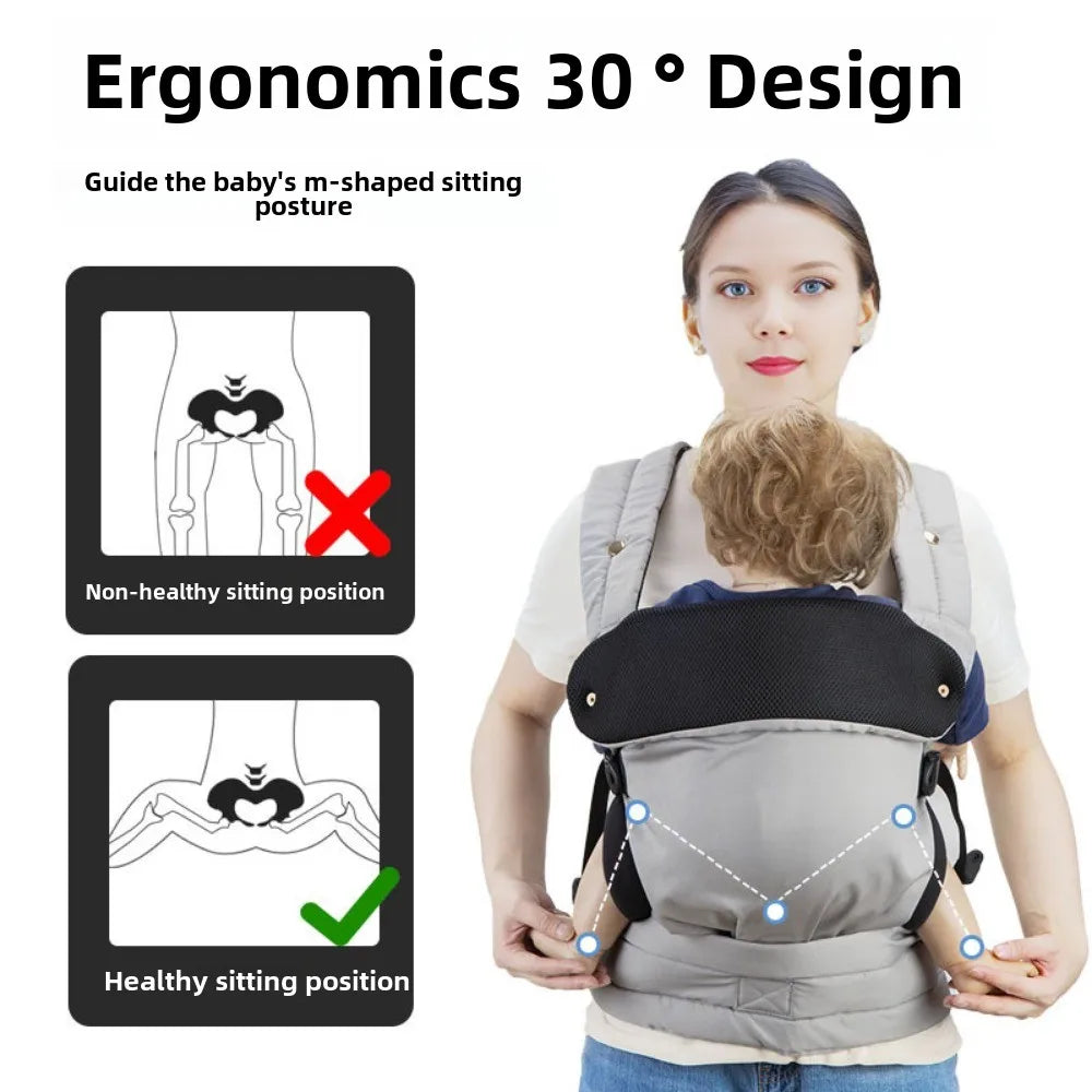 Infant Sling Carrier: Ergonomic 3-36 Month Baby Backpack